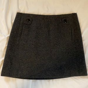 J. crew Gray Wool Mini Skirt Size 0